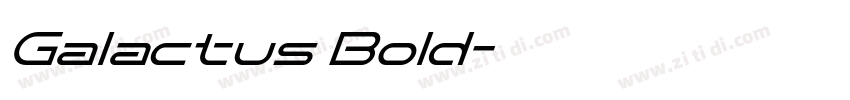 Galactus Bold字体转换
